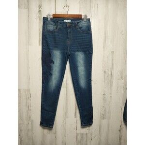 Embroidered Floral Skinny Jeans Denim Revelation Women’s Sz 8P